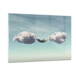 Glastavla - Bild på glas - Stundens salighet - 120x80 cm