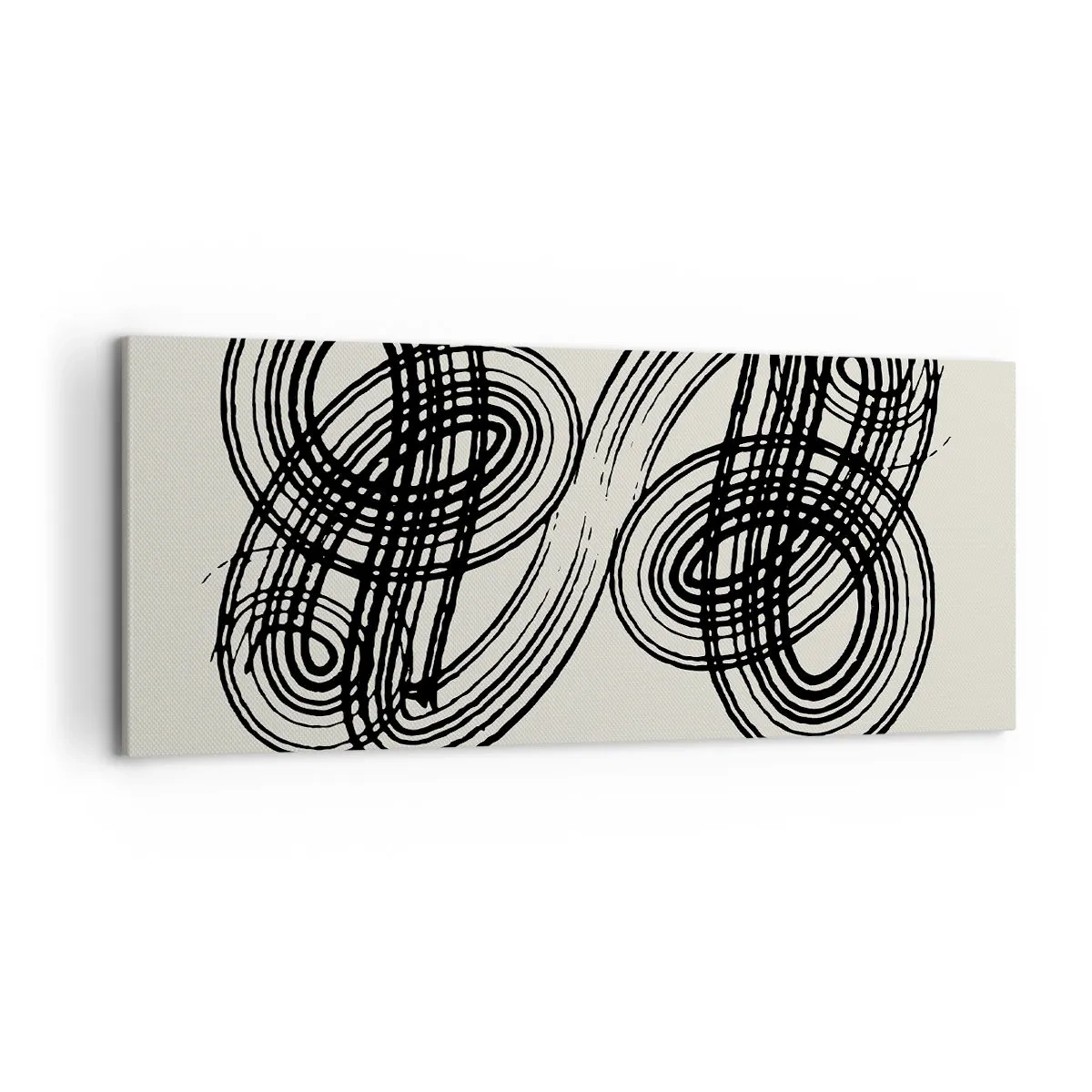 Canvastavla - Bild på duk - Det kom ut spontant - 120x50 cm