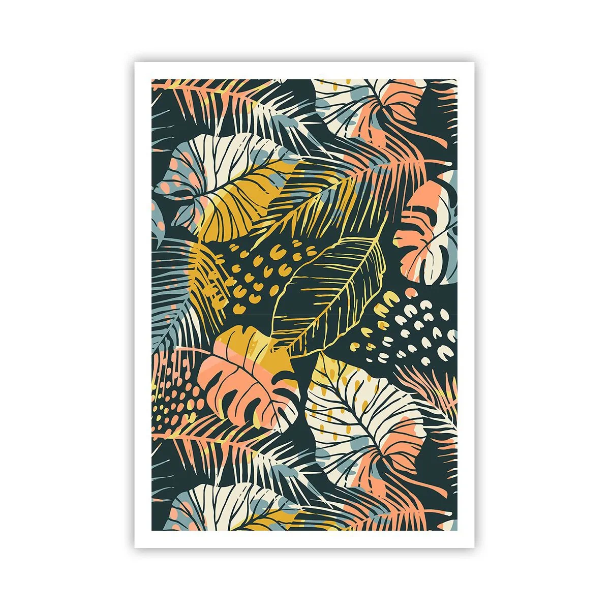 Affisch - Lövfantasi - 70x100 cm