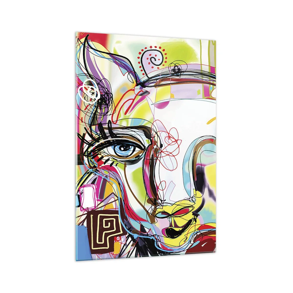 Glastavla - Bild på glas - Kattnaturens rikedom - 70x100 cm