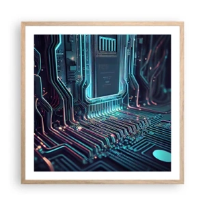 Affisch i ram av ljusek - Så här tänker jag... - 60x60 cm