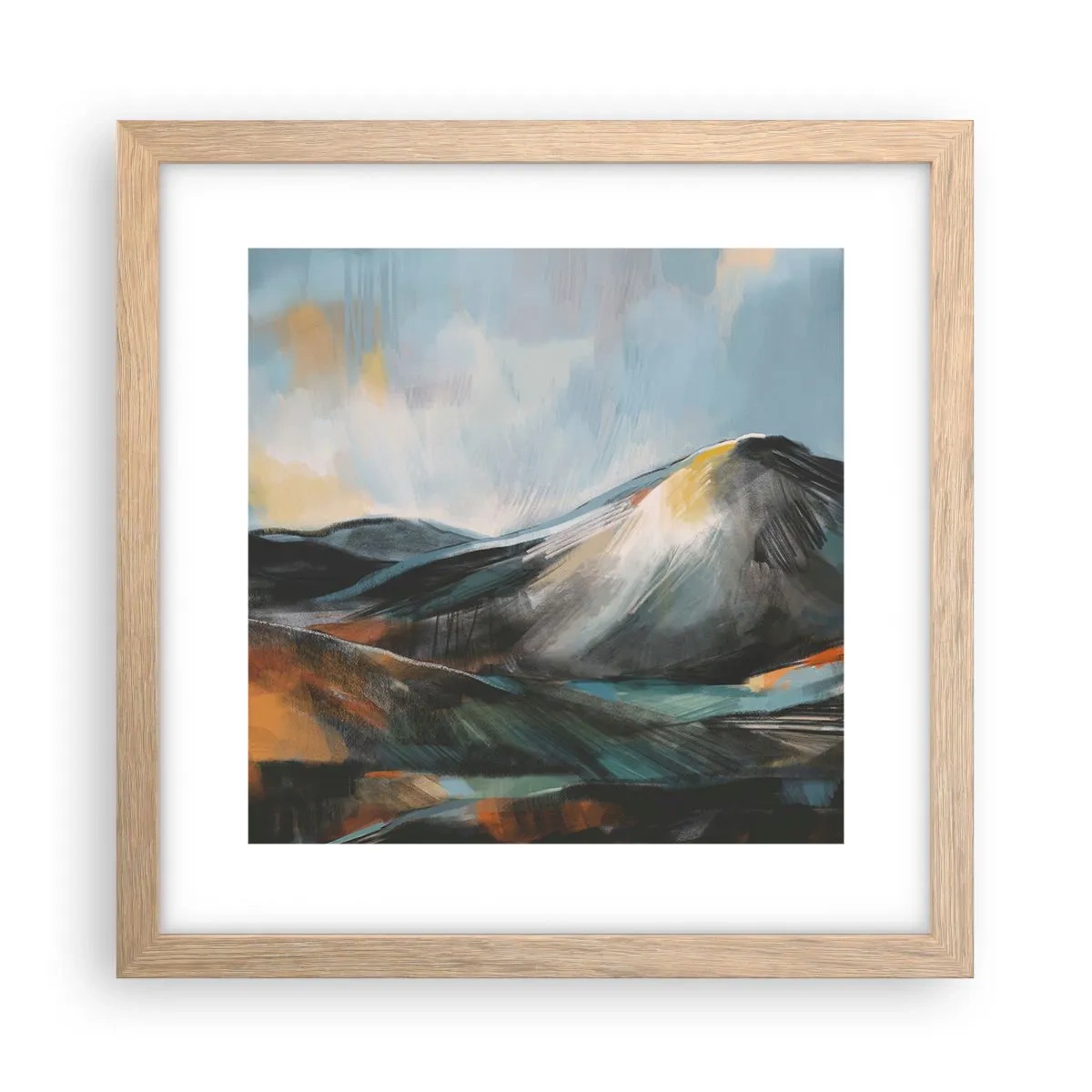 Affisch i ram av ljusek - Råa och vackra - 30x30 cm