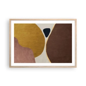 Affisch i ram av ljusek - Abstraktion - en plats i rymden - 70x50 cm