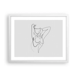Affisch i vit ram - Hurdan du är... - 50x40 cm
