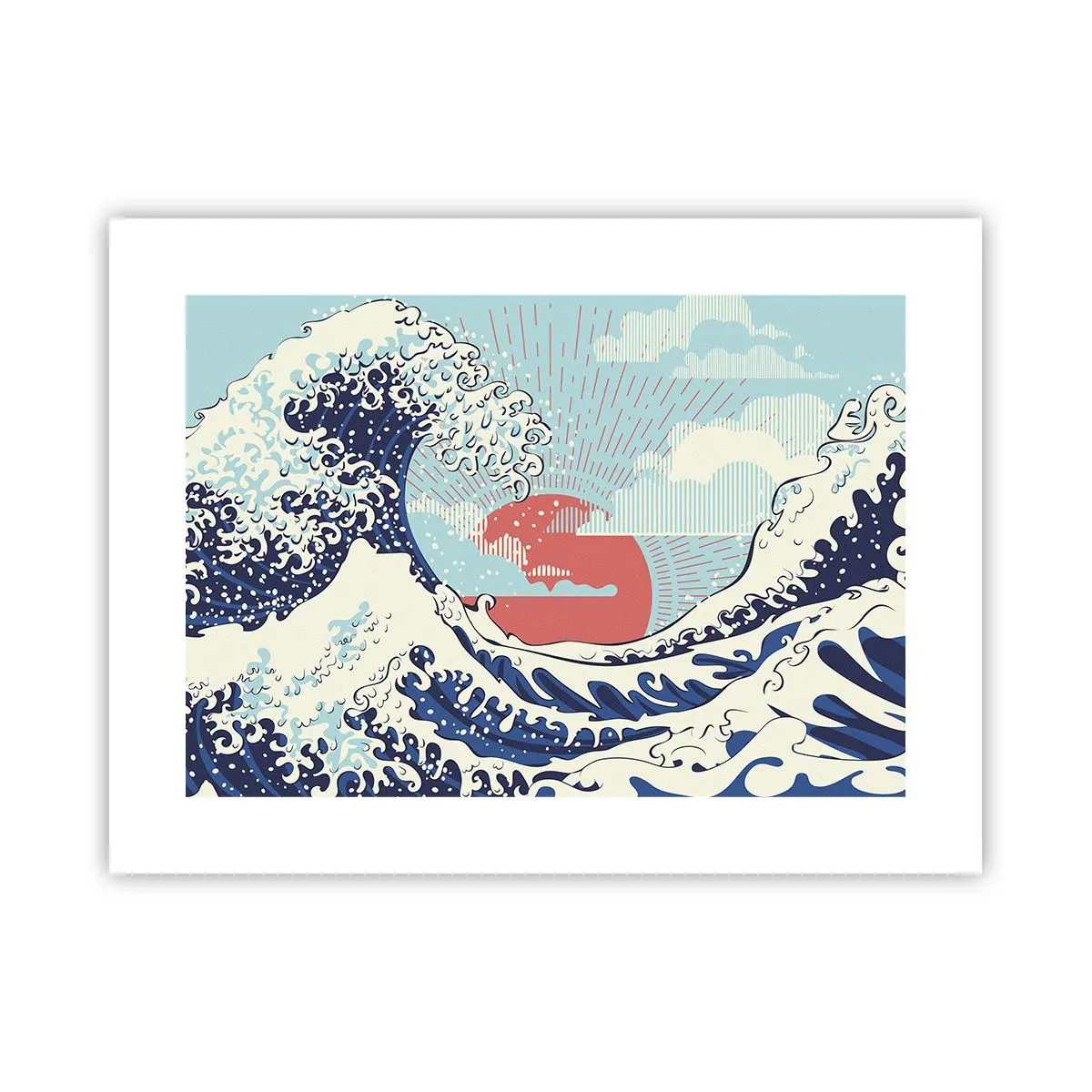 Affisch - Ur japanska inspirationer - 40x30 cm