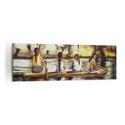 Canvastavla - Bild på duk - I polynesiskt paradis - 160x50 cm