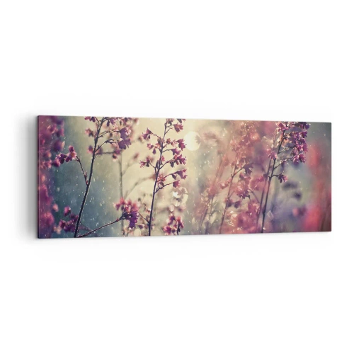 Canvastavla - Bild på duk - Hemlighetsfull trädgård - 140x50 cm