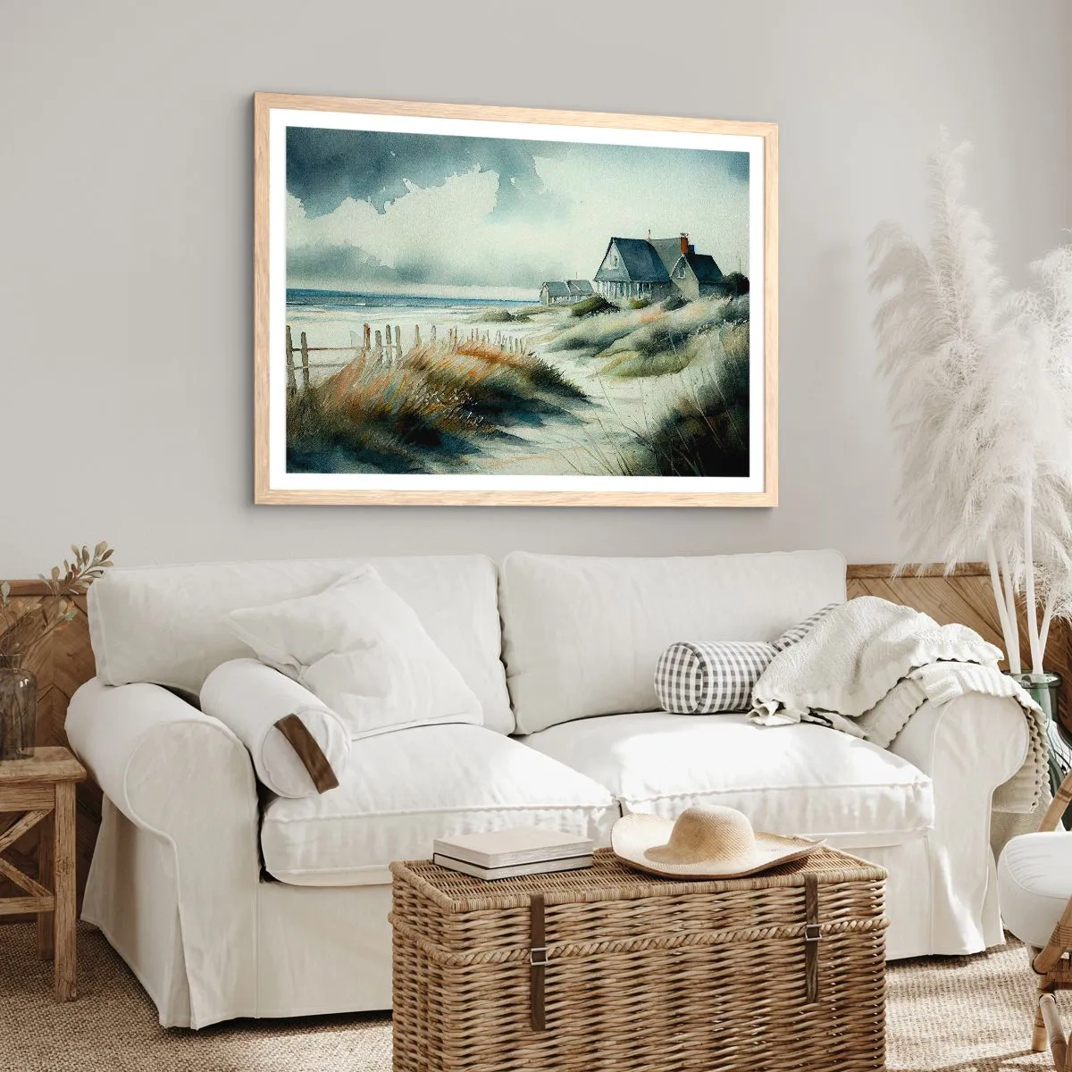 Affisch i ram av ljusek - Borta från liv och rörelse - 91x61 cm