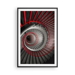 Affisch i svart ram - Arkitektoniska spel - 61x91 cm