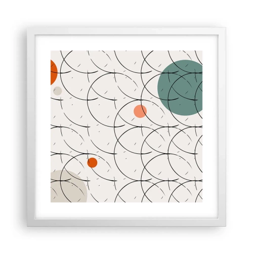 Affisch i vit ram - I popkonstens anda - 40x40 cm