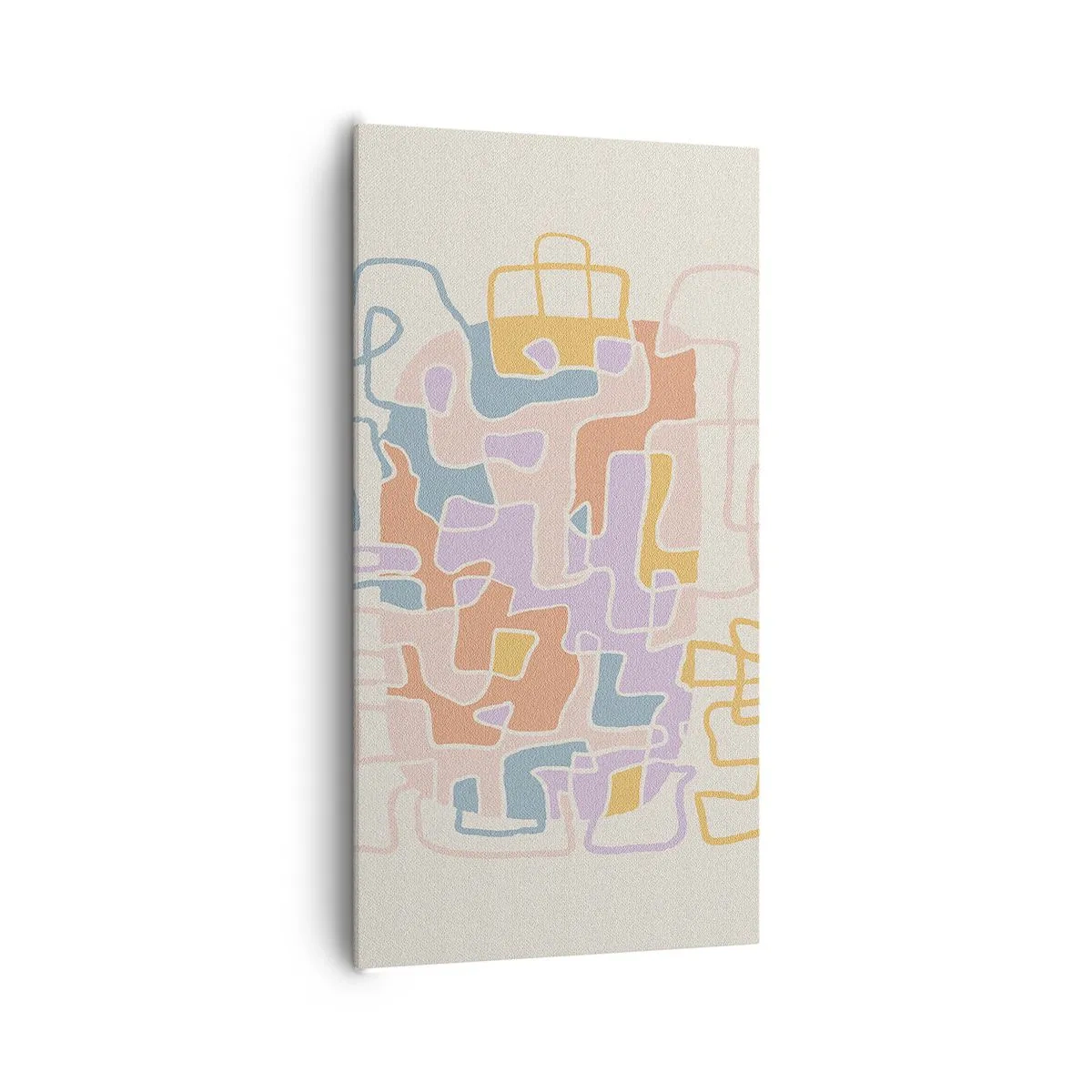 Canvastavla - Bild på duk - Labyrint - ett glädjefyllt äventyr - 65x120 cm