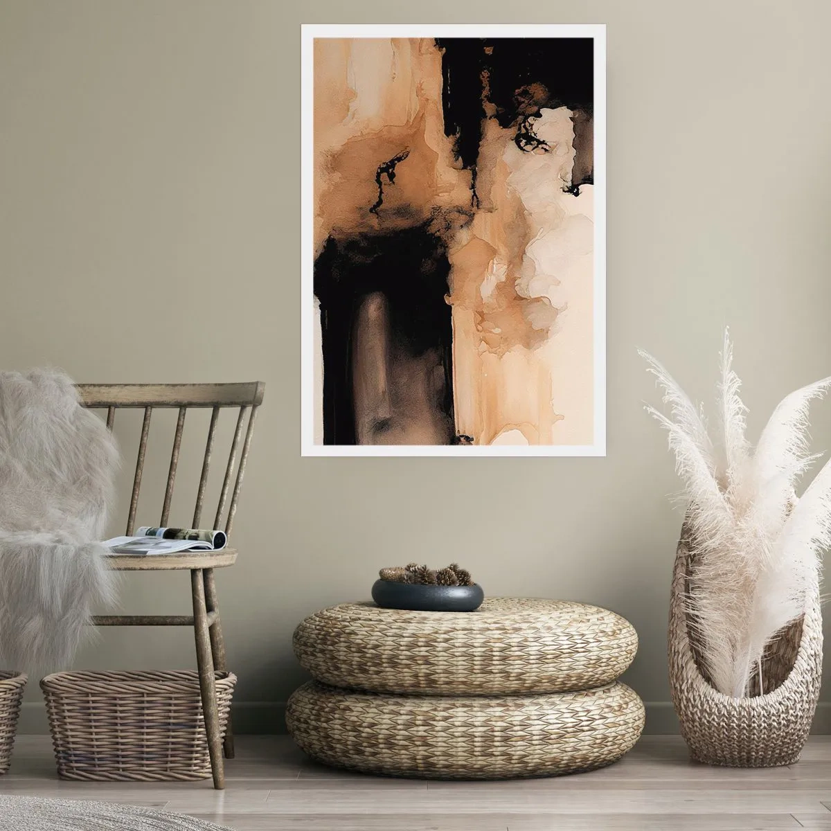 Affisch - Intrigerande abstraktion - 30x40 cm