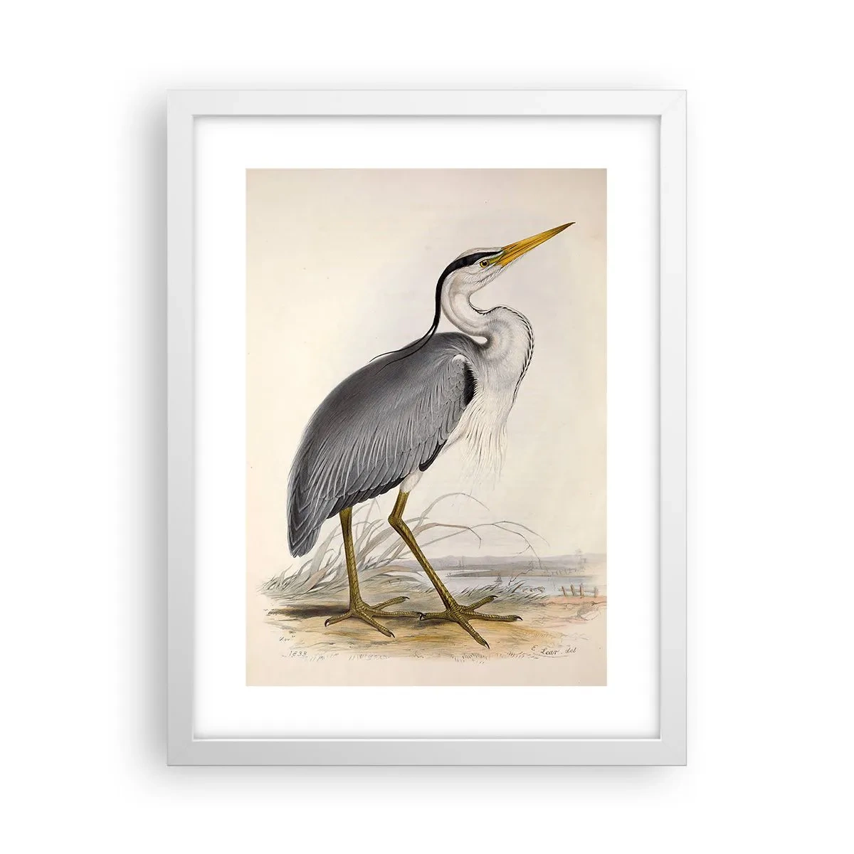 Affisch i vit ram - Hägers charm - 30x40 cm