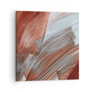 Canvastavla - Bild på duk - Höst- och blåsig abstraktion - 70x70 cm
