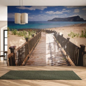 Självhäftande Fototapet Deluxe Sticker - Ta mig till de lyckliga öarna - Landskap, Strand, Madeira - 250x175 cm