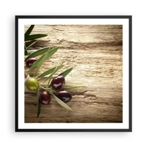 Affisch i svart ram - Direkt från naturen - 60x60 cm