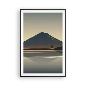 Affisch i svart ram - Spegelbild - 61x91 cm