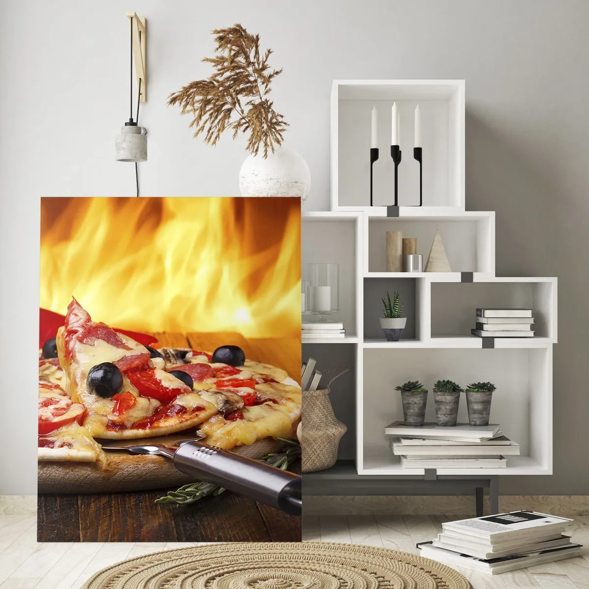 Glastavla - Bild på glas - From Italy with love - 50x70 cm