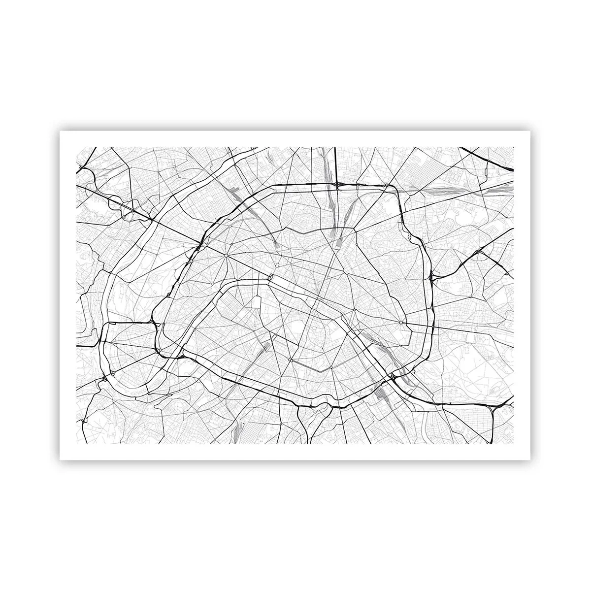 Affisch - Paris blomma - 100x70 cm