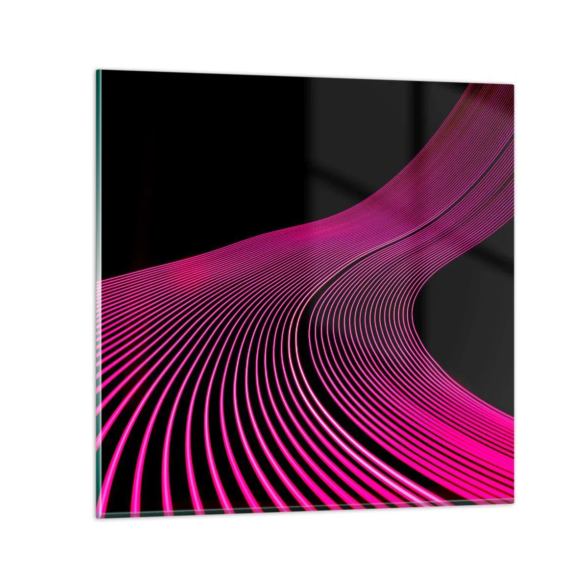 Glastavla - Bild på glas - Ljusets allé - 70x70 cm