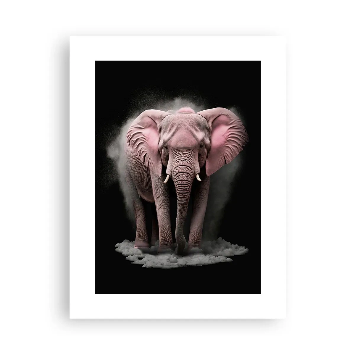 Affisch - Tänk inte på en rosa elefant! - 30x40 cm