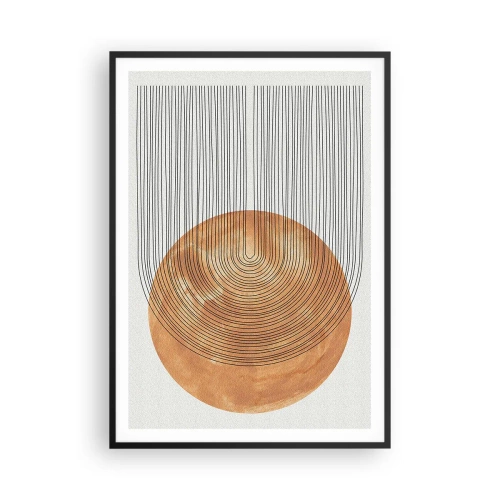 Affisch i svart ram - En solig komposition - 70x100 cm