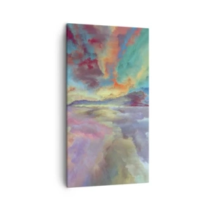 Canvastavla - Bild på duk - Två himlar - 45x80 cm
