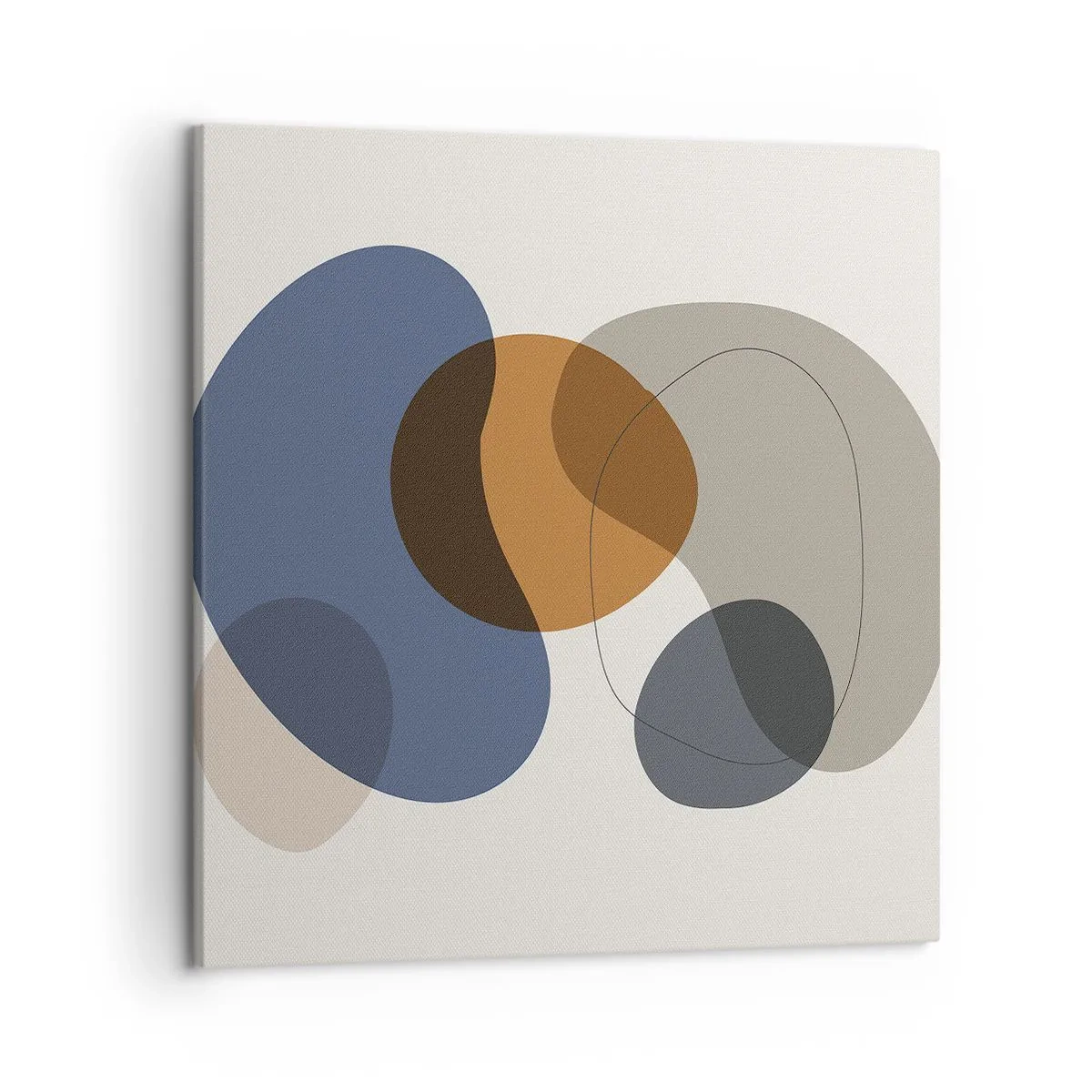 Canvastavla - Bild på duk - Färgernas droppar - 50x50 cm