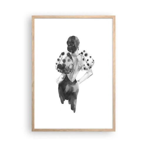 Affisch i ram av ljusek - Hon passerade nära mig - 50x70 cm