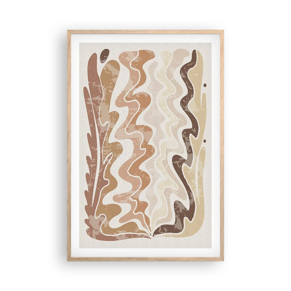 Affisch i ram av ljusek - Bra energi - bra känslor - 61x91 cm