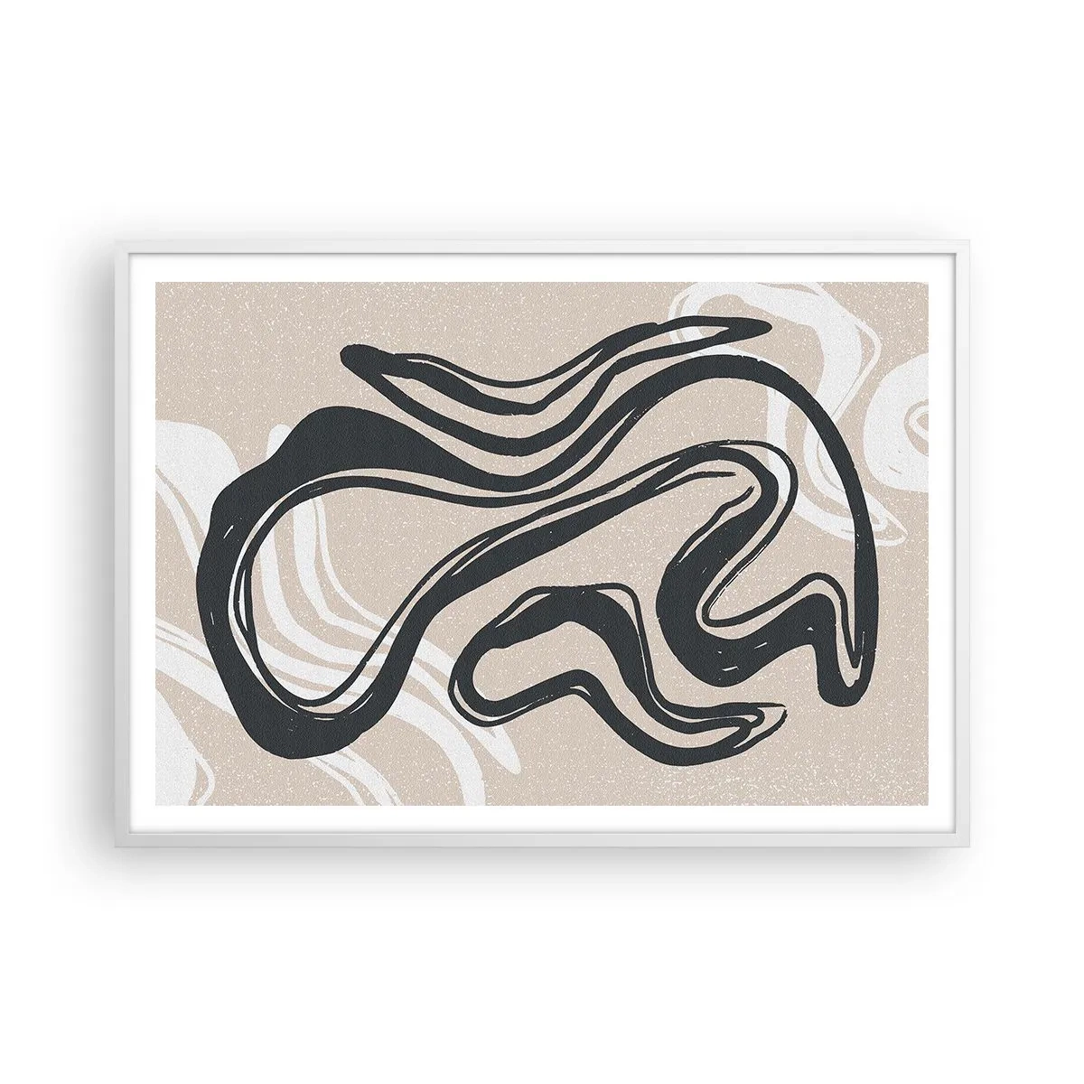 Affisch i vit ram - Mångfaldigt uttryck - 100x70 cm