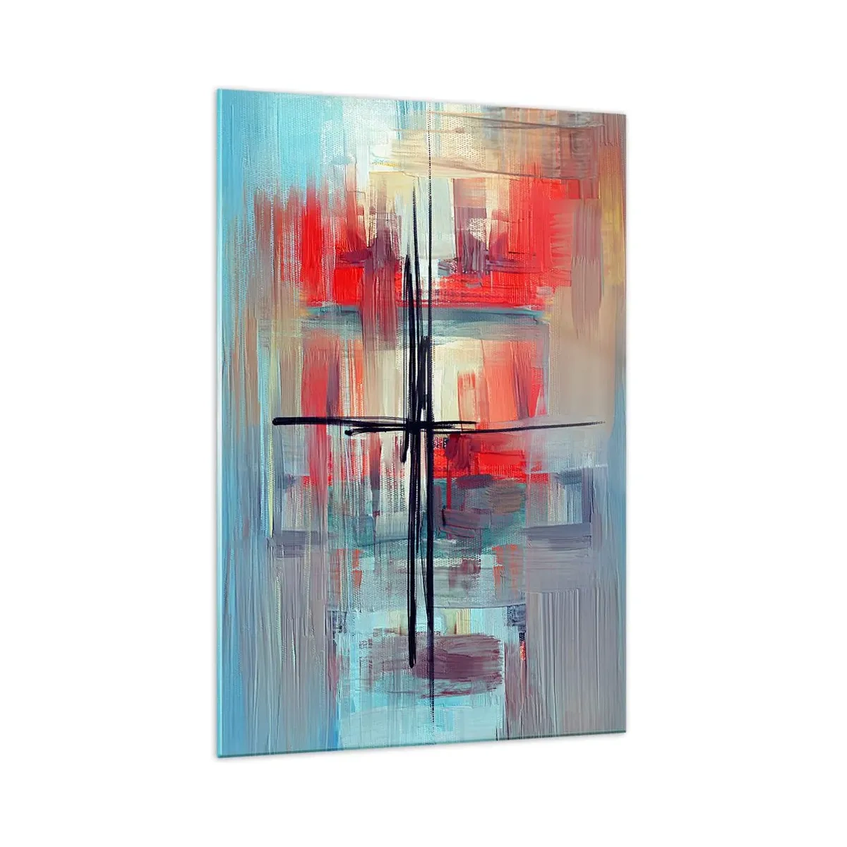 Glastavla - Bild på glas - Landskap i en okänd dimension - 70x100 cm