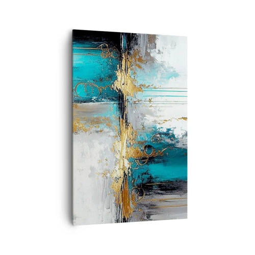 Canvastavla - Bild på duk - Allting flödar - 80x120 cm