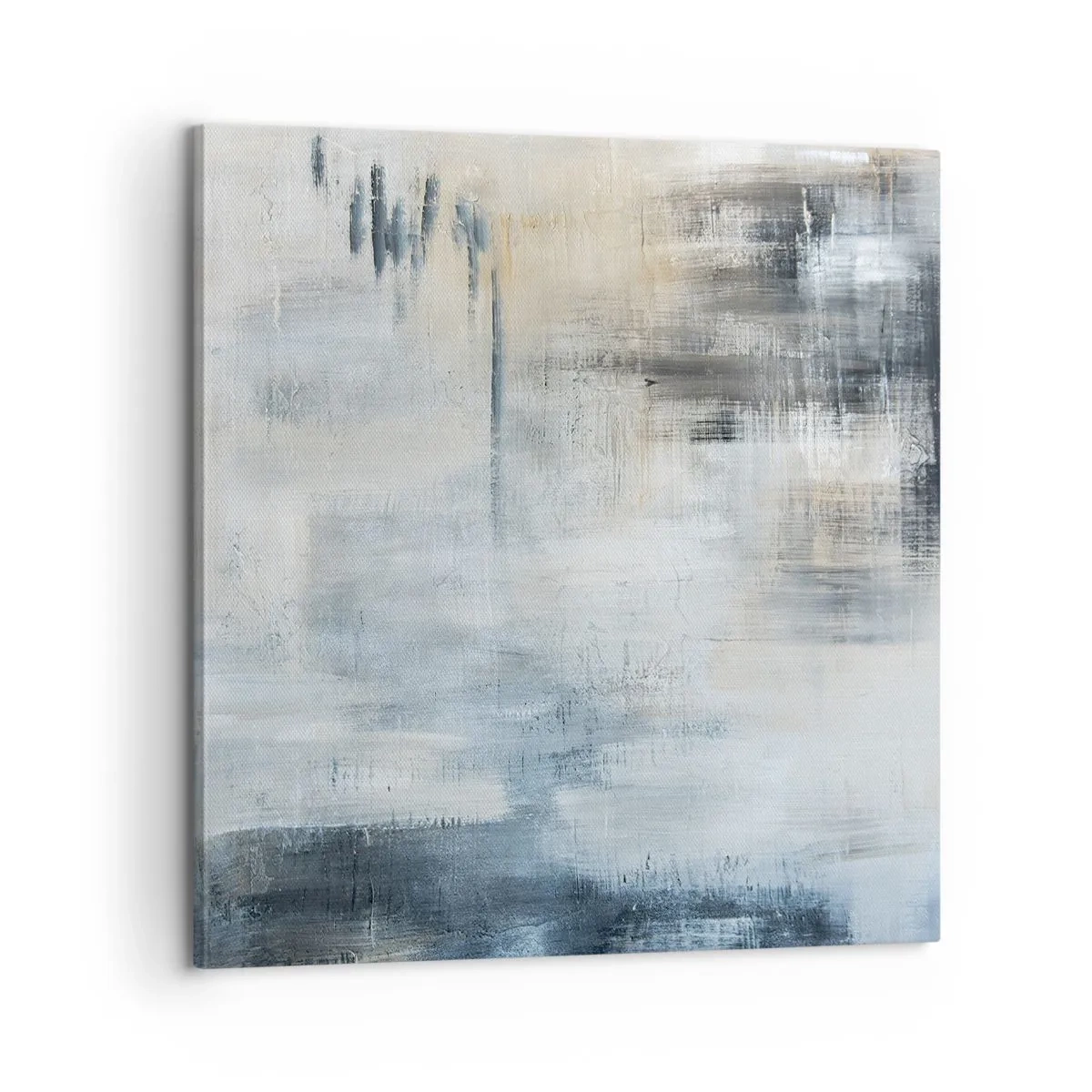 Canvastavla - Bild på duk - Bakom en blå slöja - 60x60 cm