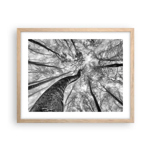 Affisch i ram av ljusek - Kapplöpning mot ljuset - 50x40 cm