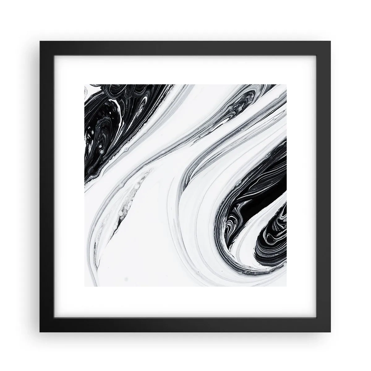 Affisch i svart ram - Motsatskombination - 30x30 cm