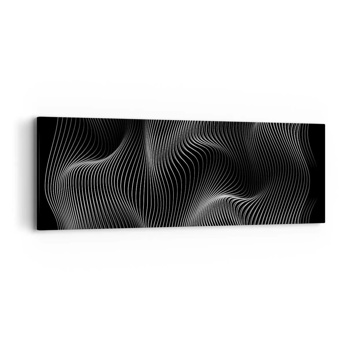 Canvastavla - Bild på duk - Ljusets dans i rymden - 90x30 cm