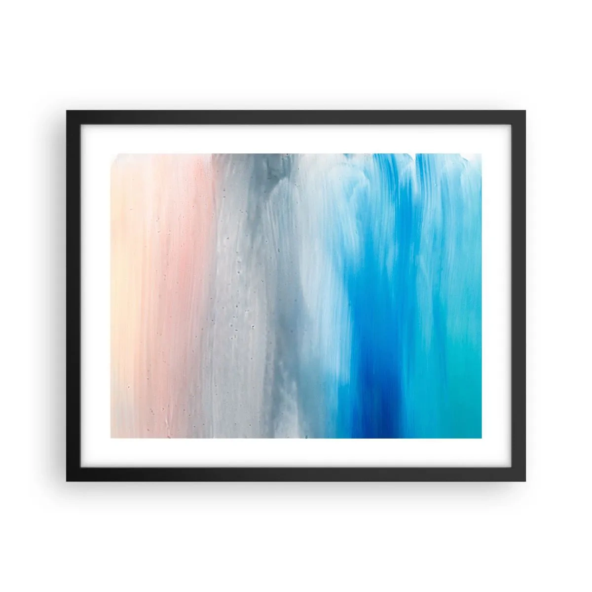 Affisch i svart ram - Element: luft - 50x40 cm