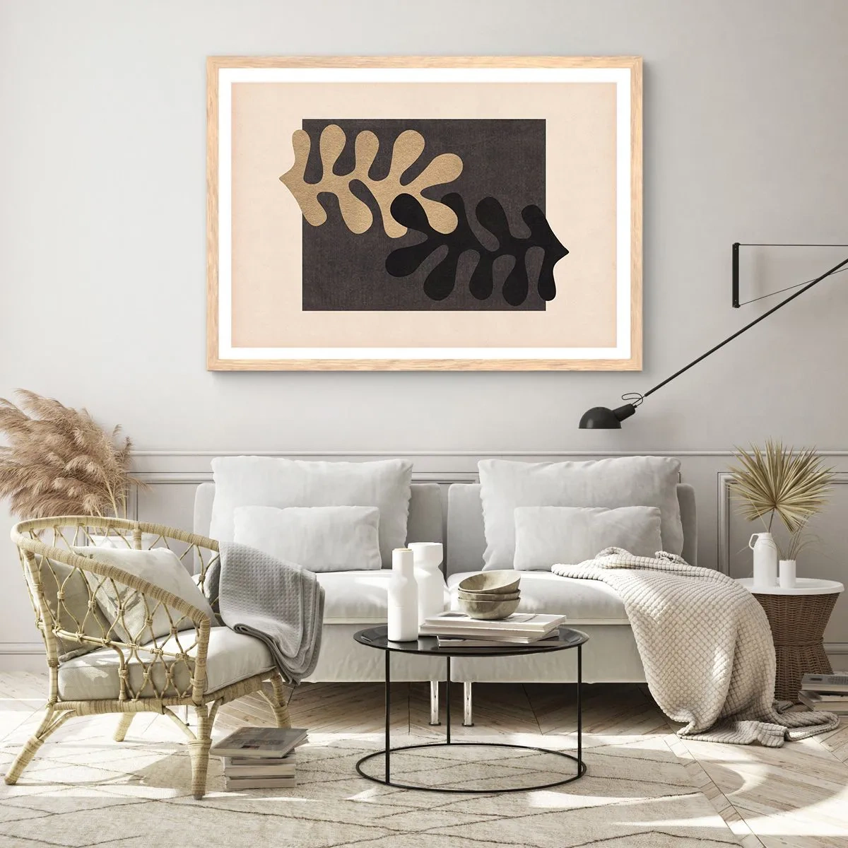 Affisch i ram av ljusek - Brist och komplettering - 100x70 cm