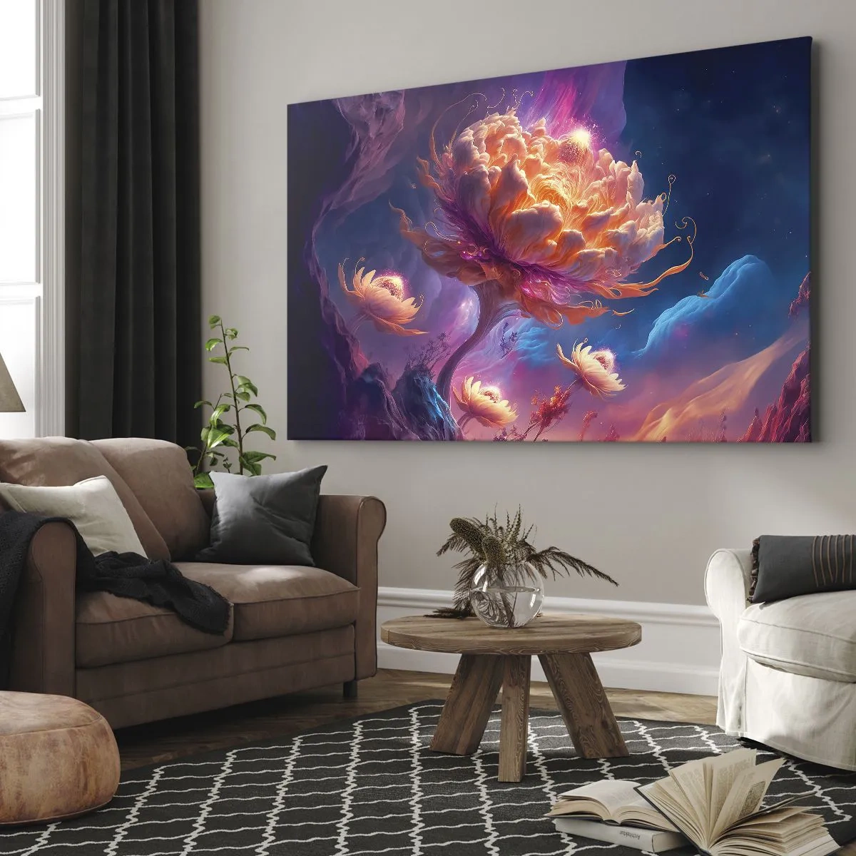 Canvastavla - Bild på duk - En annan värld - 120x80 cm