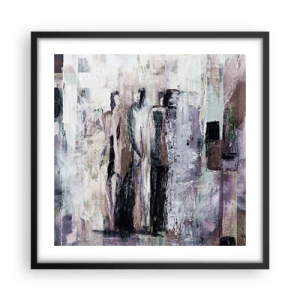 Affisch i svart ram - De mystiska tre - 50x50 cm