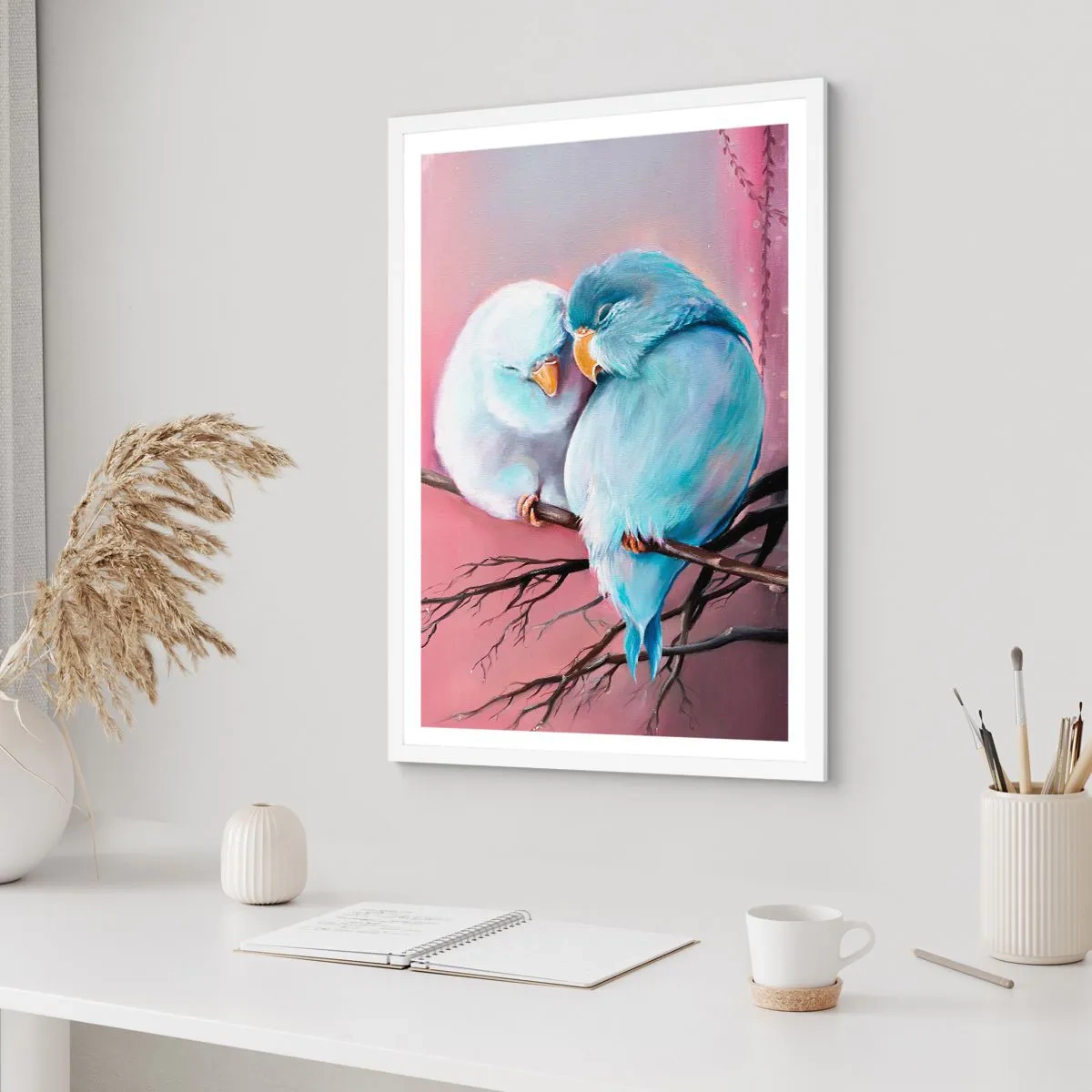Affisch i vit ram - Lägga till något?… - 40x50 cm