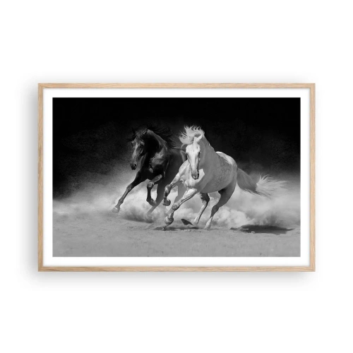 Affisch i ram av ljusek - Frihetens galopp - 91x61 cm