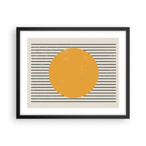 Affisch i svart ram - Enkelhetens kraft - 50x40 cm