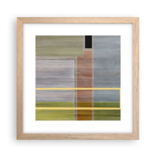 Affisch i ram av ljusek - Rakt och lugnt - 30x30 cm