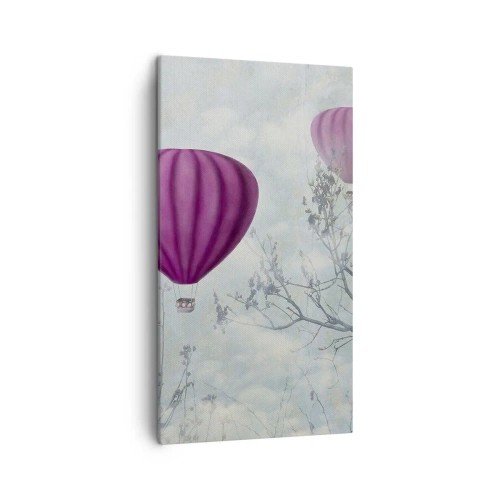 Canvastavla - Bild på duk - Som båtar på himlen - 45x80 cm