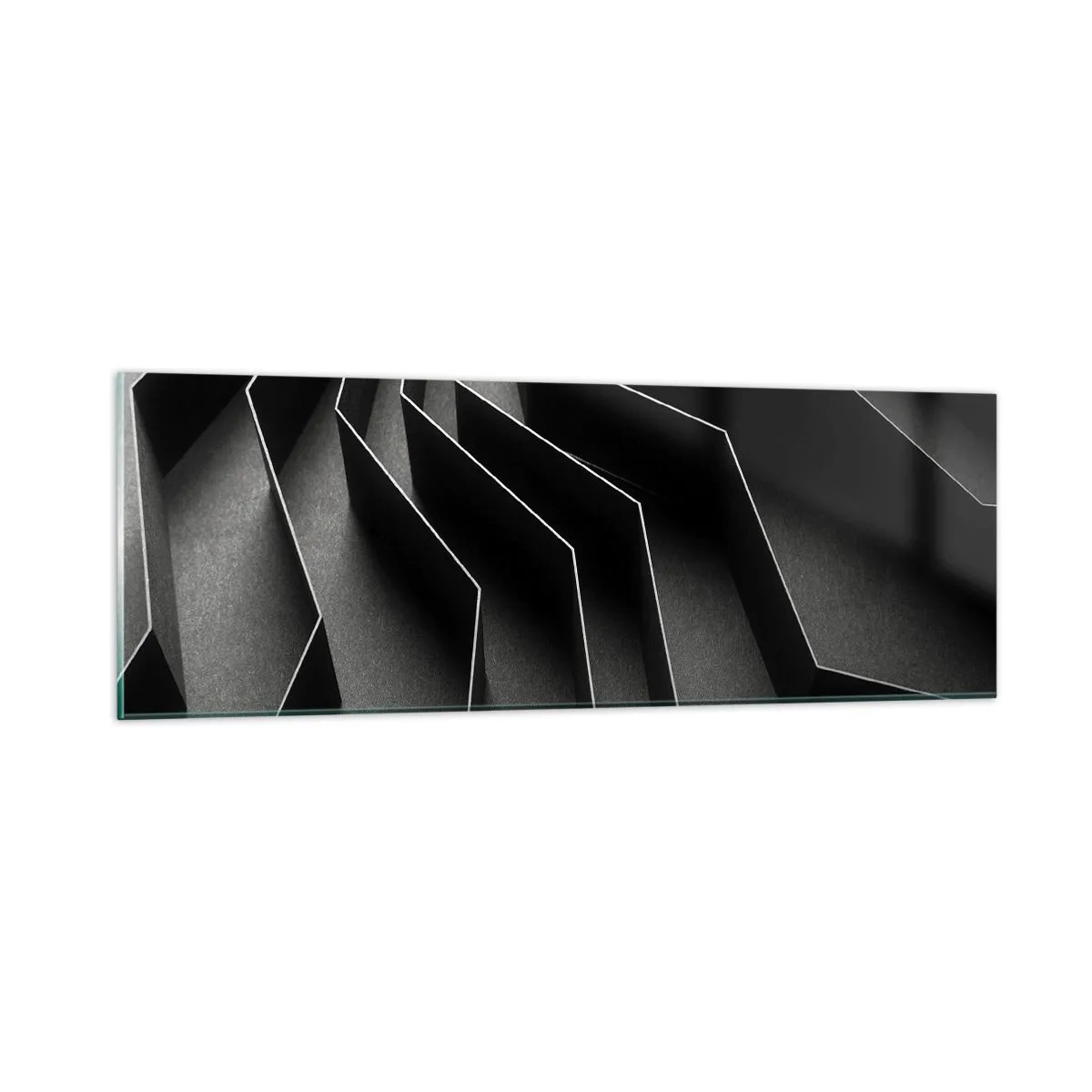 Glastavla - Bild på glas - Rumslig ordning - 90x30 cm