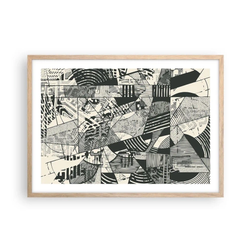 Affisch i ram av ljusek - Nutidens dynamik - 70x50 cm