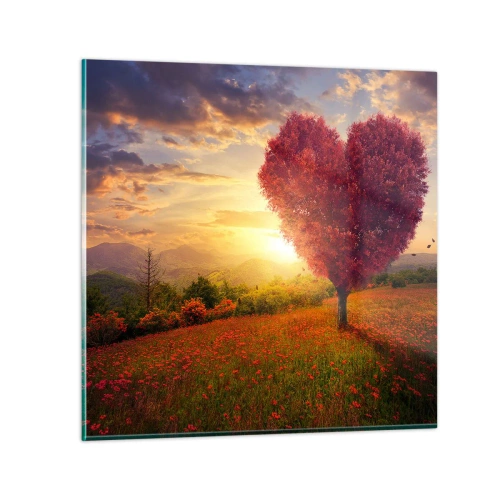 Glastavla - Bild på glas - Tagande - 70x70 cm