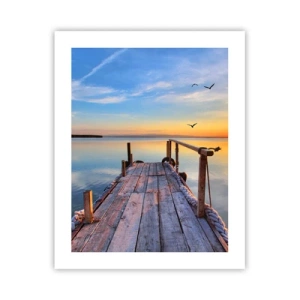 Affisch - Gå mot solen - 40x50 cm